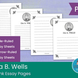 Ida B. Wells Coloring Page and Worksheets - Etsy