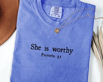 She is Worthy PNG: sublimation design