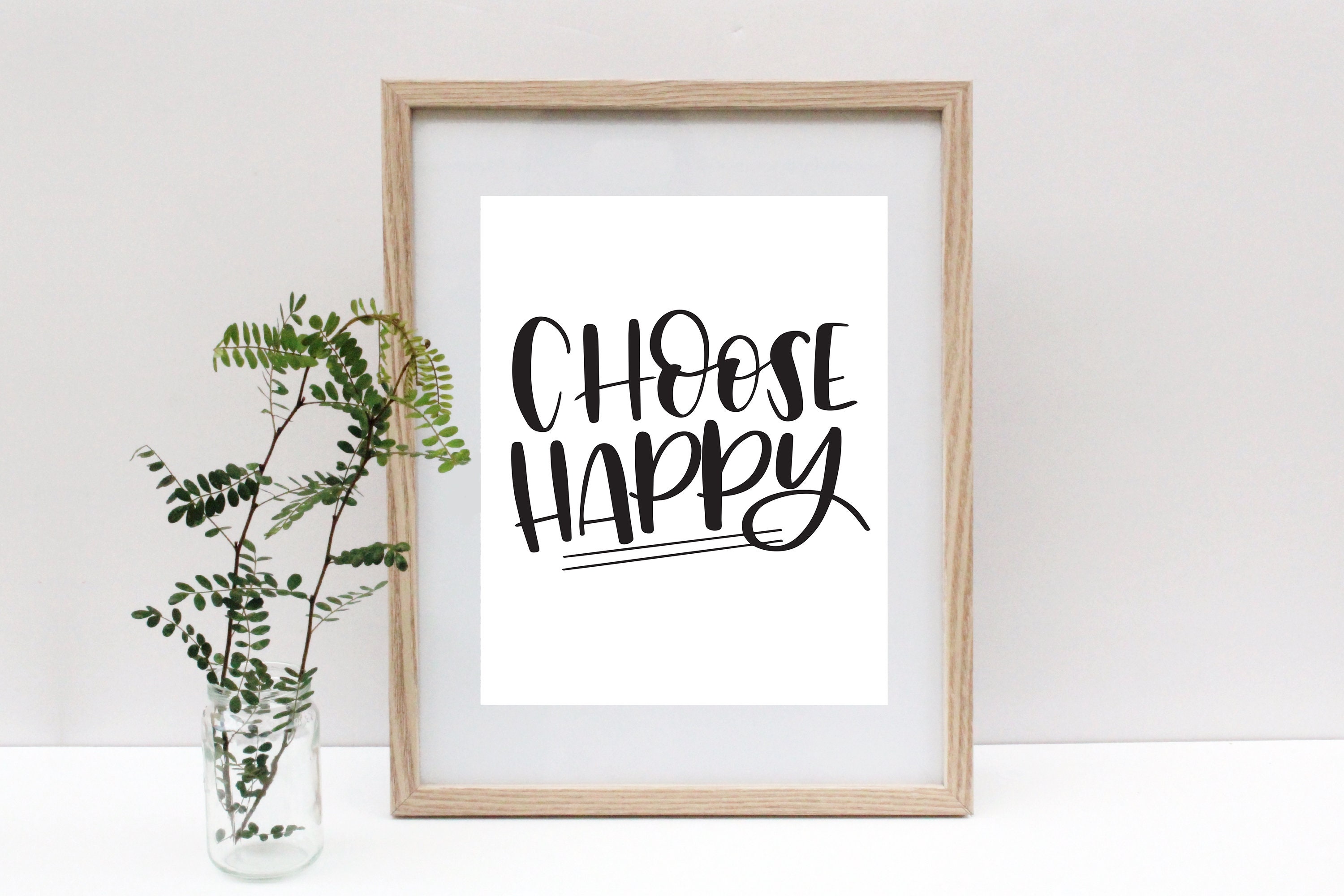 Kies voor Happy handgeschreven citaat Citaat over het Etsy