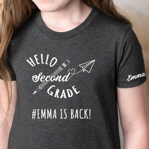 Back to school Shirt, Teacher Shirt, Second Grade, 2nd grade shirts, School Shirt, Hello 2nd Grade, 2nd grade teacher, 2nd grade squad Shirt