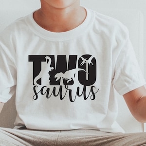 Two A Saurus Shirt, Birthday Dinosaur Dino Shirt, Dinosaur Party, Gift Idea for 2 Year Old , 2nd Birthday Present, Two Year Birthday Party