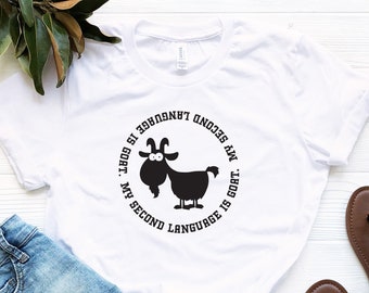 Goat Shirt, Funny Goat Shirt, Goat Lover Gift,  Crazy Goat Shirt, Animal Lover Shirt, Wife Funny Shirt, Animal Shirt, Kids Goat Shirt.