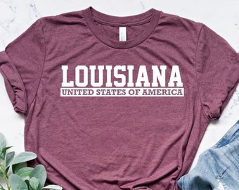 Louisiana Shirt, Louisiana State Shirt, Louisiana USA T-Shirt, Louisiana Lover Shirt, Louisiana Souvenir, Louisiana Gift, Louisiana Tee