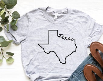 Texas Map Shirt, Texas Shirt, Home State Shirt, Texas Home Shirt, Texas Graphic Tee, Texas T-Shirt, Texas State Shirt, Texas Pride Shirt