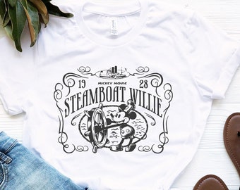 Retro Disney Steamboat Willie Mickey Mouse Sound Cartoon 1928 Vintage Shirt, Retro Vintage Mickey Tee, Mickey Mouse Steamboat Willie Shirt