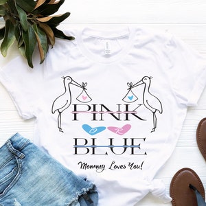 Mom to Be Pregnancy Reveal Pregnancy Gift Staches or Lashes Team Pink  Team Blue Gender Reveal Party Dad to Be New Parents