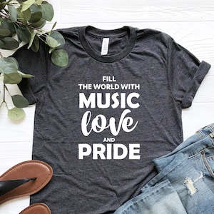 Hamilton Quote Shirt, Fill The World With Music Love And Pride Shirt, Hamilton On Broadway T-Shirt, Hamilton Musical Shirt