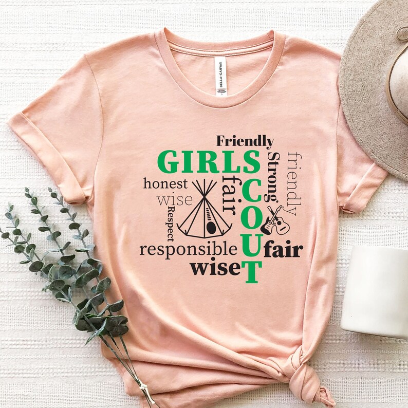 Girls Scout Shirt Girl Scouts Group Tee Camping Shirt Troop Etsy