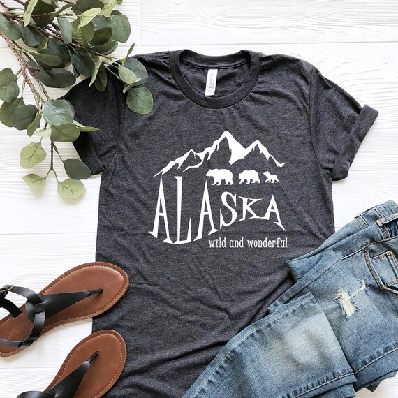 Alaska Shirt, Vintage Alaska Tshirt, Alaskan Souvenir Shirt, Alaska State Shirt, Alaska Lover Shirt, Mountain Shirt, Travel Vacation