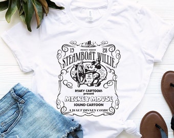 Retro Disney Steamboat Willie Mickey Mouse Sound Cartoon 1928 Vintage Shirt, Retro Vintage Mickey Tee, Mickey Mouse Steamboat Willie Shirt