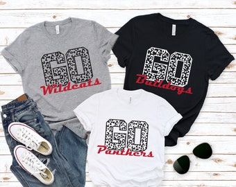 Custom Go Mascot Shirt, Favorite Team shirt, School team shirt, Team mascot shirt, School Spirit Tee, Teacher Shirt, Custom Team T-shirt