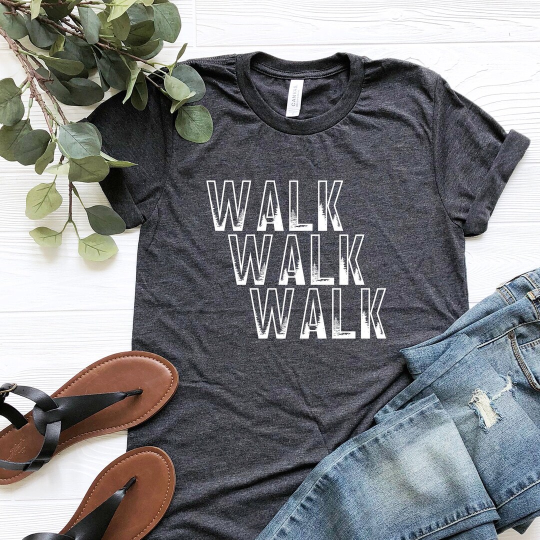 Walking Shirt, Walk More Worry Less Shirt, Hike Shirt, Run Shirt ...