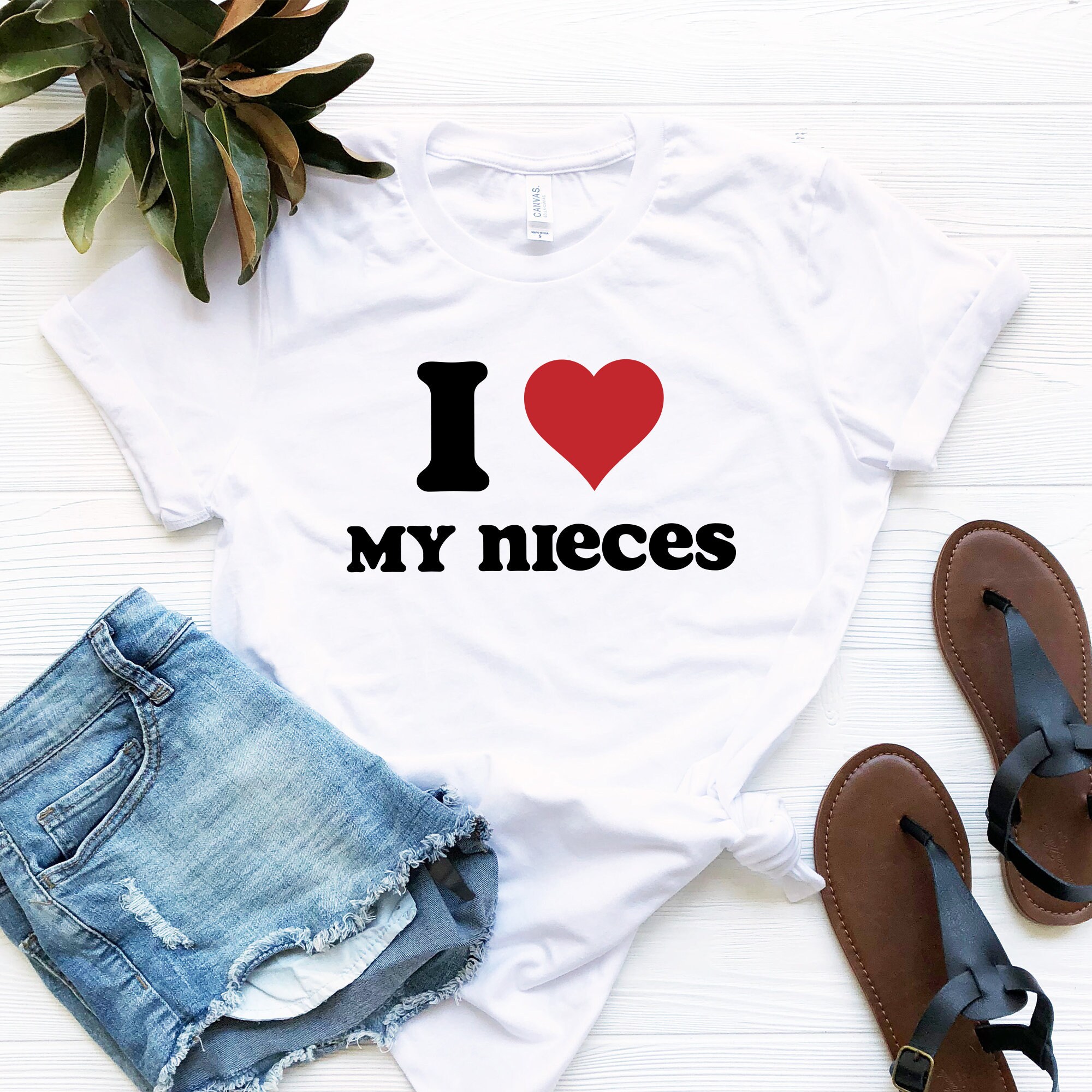 I Love My Nieces Shirt Aunt and Niece 