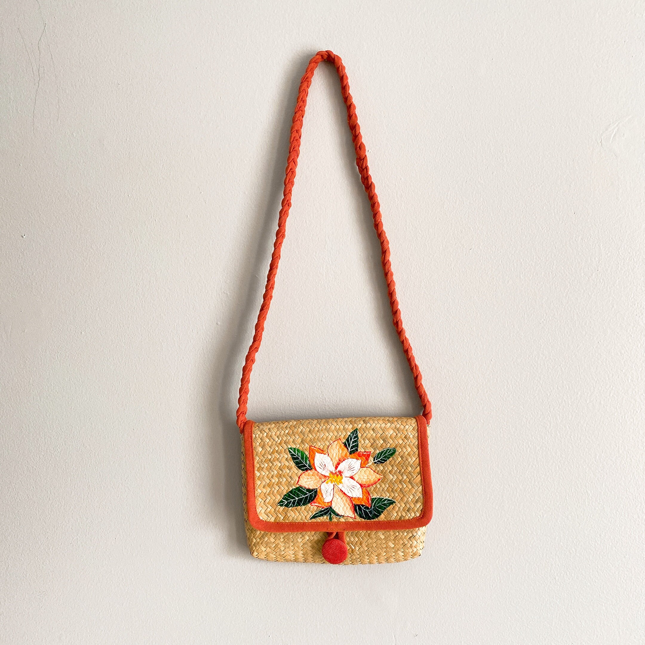 Handwoven Small Purse Straw Crossbody Bag Rattan Straw Bag Etsy