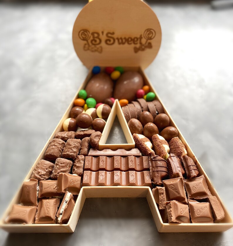 Chocolate Filled Letter Sweet letters Birthday Gifts Etsy