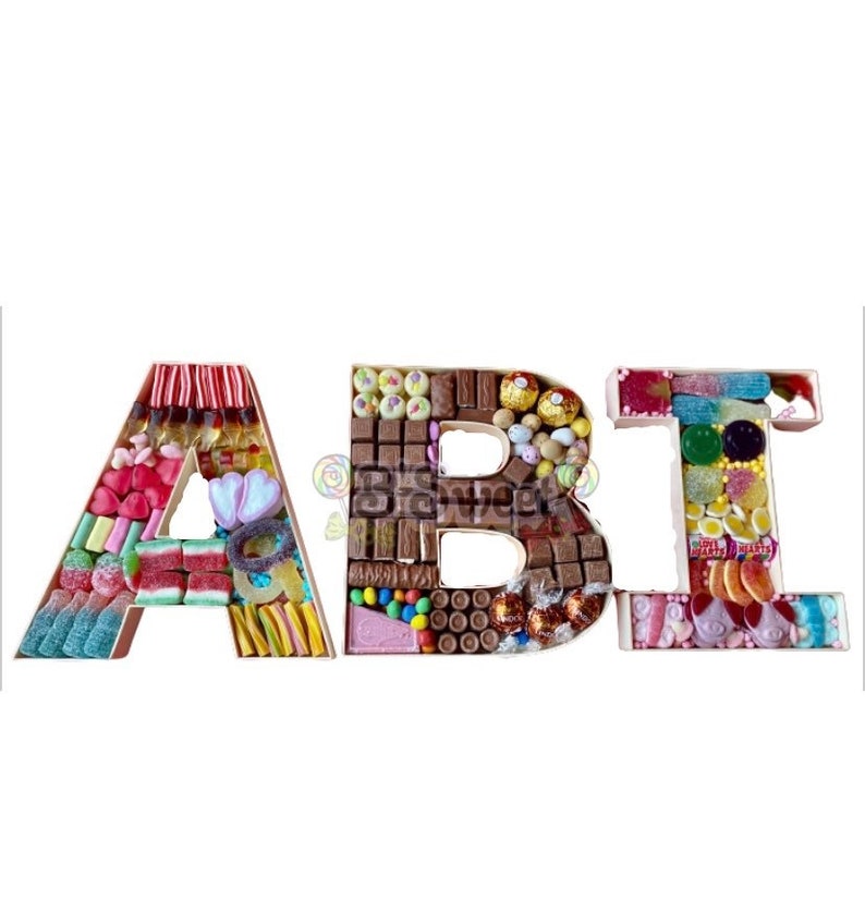 Sweet Filled Letter Chocolate Letters Gifts for Her Etsy