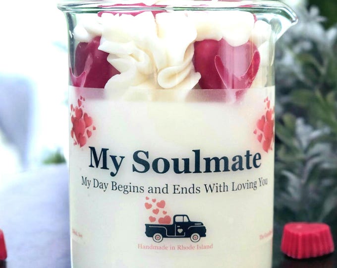 My Soulmate Soy Candle - Handmade Choose Your Scent Soy Wax Beaker Candle - Soulmmate Gift - Anniversary Candle