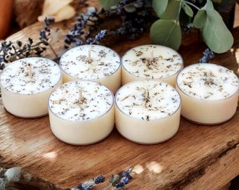 Woodland Forest Soy Tea Light Candles :  Set of 6