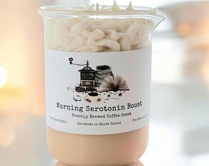 Coffee Lover Soy Candle | Morning Serotonin Boost | Fresh Coffee Scent | Coffee Lover Gift