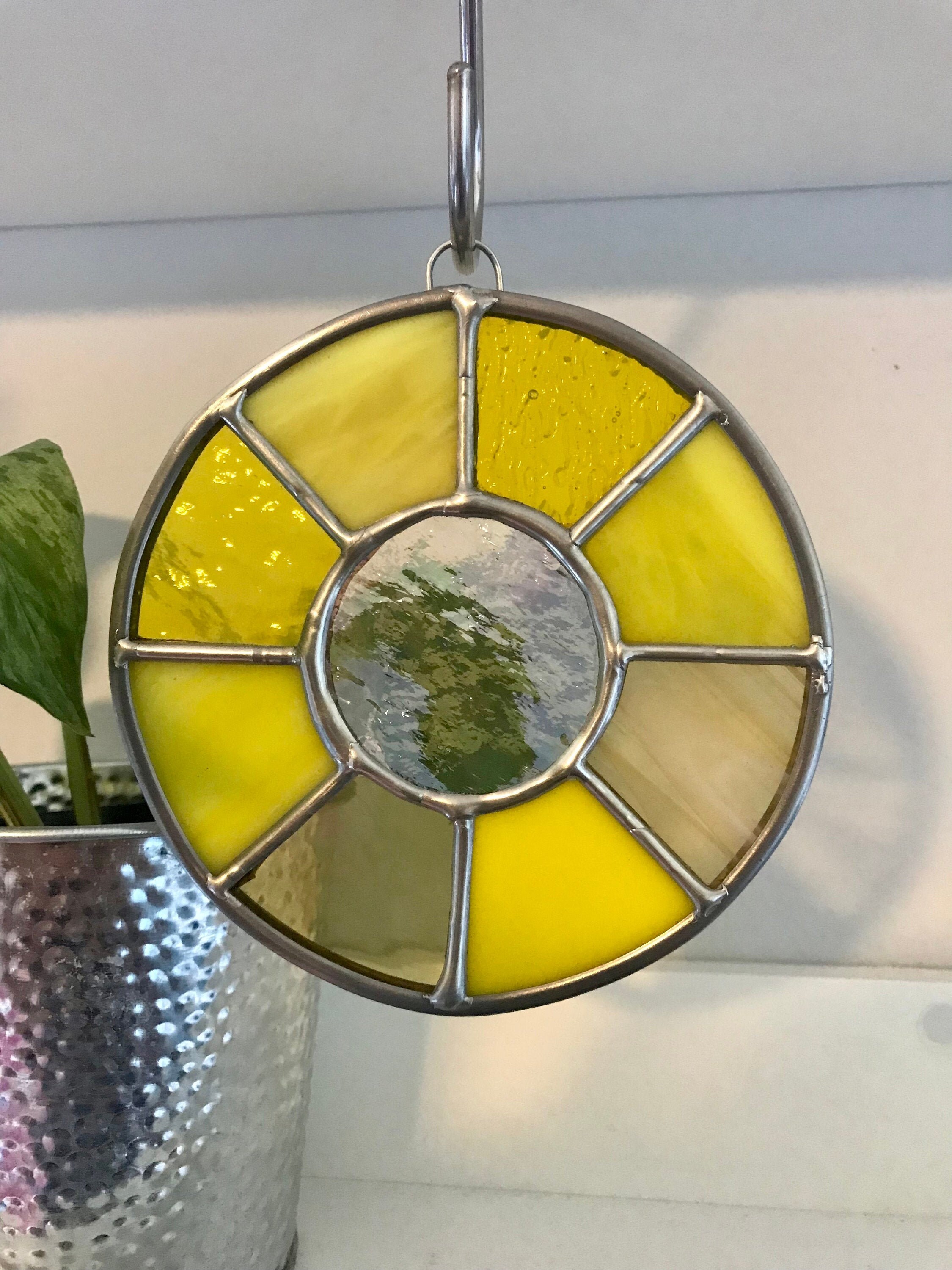 Yellow Monochromatic Color Wheel Suncatcher Etsy