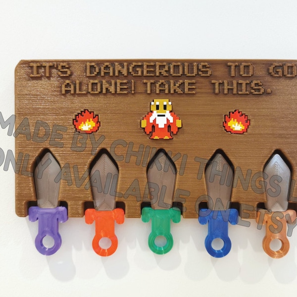 Legend of Zelda, Zelda key holder, Gift ideas, Gaming gadgets, 8bit, unique gift