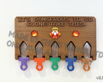 Legend of Zelda, Zelda key holder, Gift ideas, Gaming gadgets, 8bit, unique gift