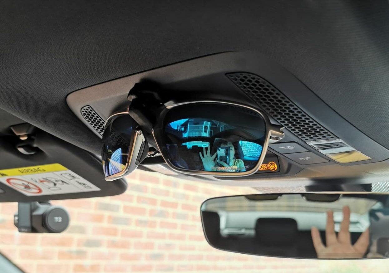  Artilife Sunglass Holder for Car Beige : Automotive