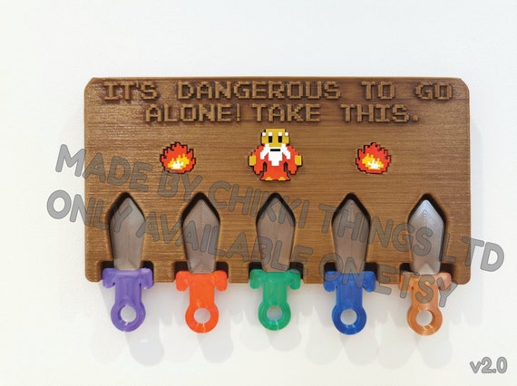 Legend of Zelda, Zelda Key Holder, Gift Ideas, Gaming Gadgets, 8bit, Unique  Gift 