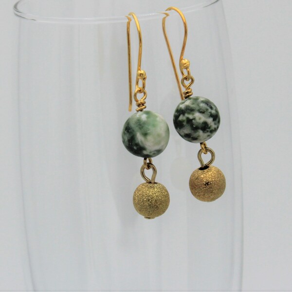 Zouhaira Earings Agate Luxe-Green