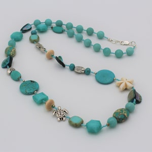 Beaded necklace - A Day at the Beach Necklace