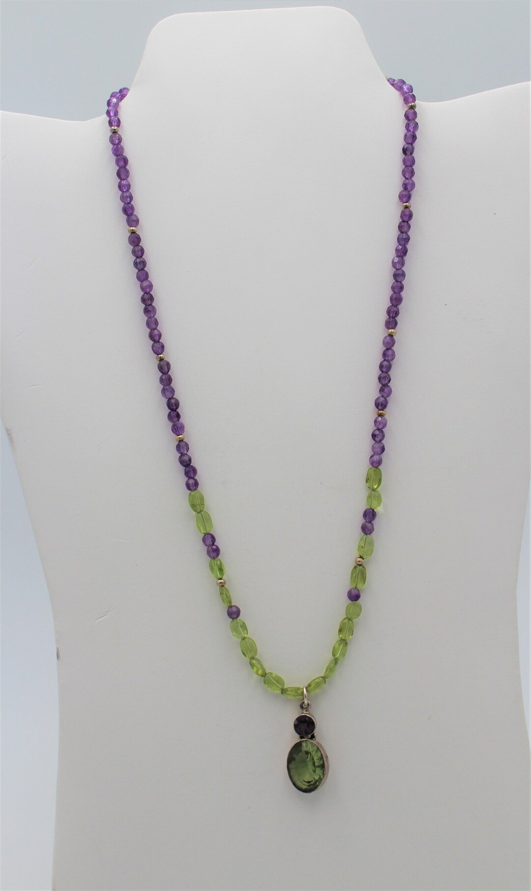 Amethyst and outlet peridot necklace