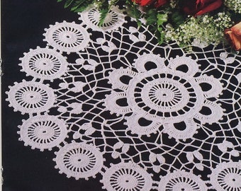 STUNNING Vintage Crochet Elegant Motifs Doily Pattern Round Doily Centrepiece Vintage Thread Crochet Pdf  Instant Download