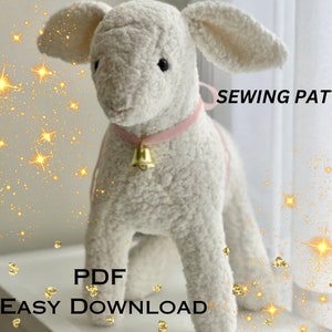 ALMOST FREE Vintage Lamb Toy Sheep Sewing Pattern Easter PDF Instant Download Easy Instructions Easter Decoration