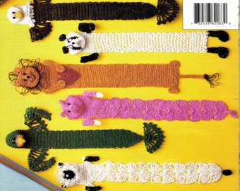 ALMOST FREE Vintage Animal Crochet Bookmark Set PDF  1980s