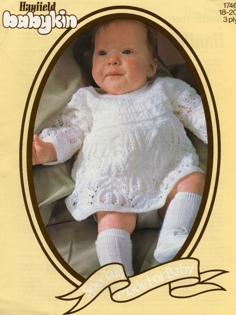 Vintage Baby Angel Top 3 Ply Knitting Pattern PDF Instant | Etsy