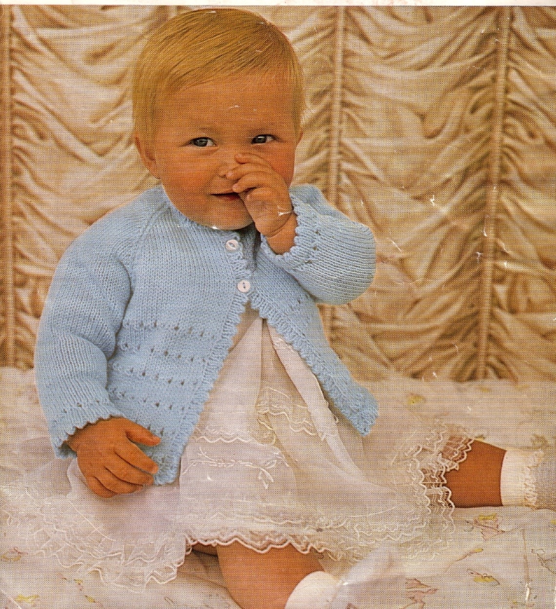 EASY Baby Matinee Coat/Jacket Knitting Pattern 3 Ply 4 Ply DK Etsy France