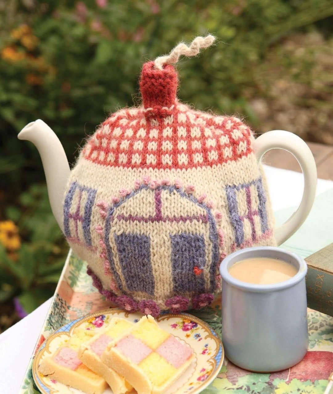 STUNNING Vintage Tea Cosy Knitting Pattern Knit Decor Country Table Pdf