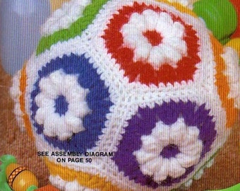 vintage Crochet Grip Ball Baby Toy Pattern Pdf Téléchargement instantané Taille 8"