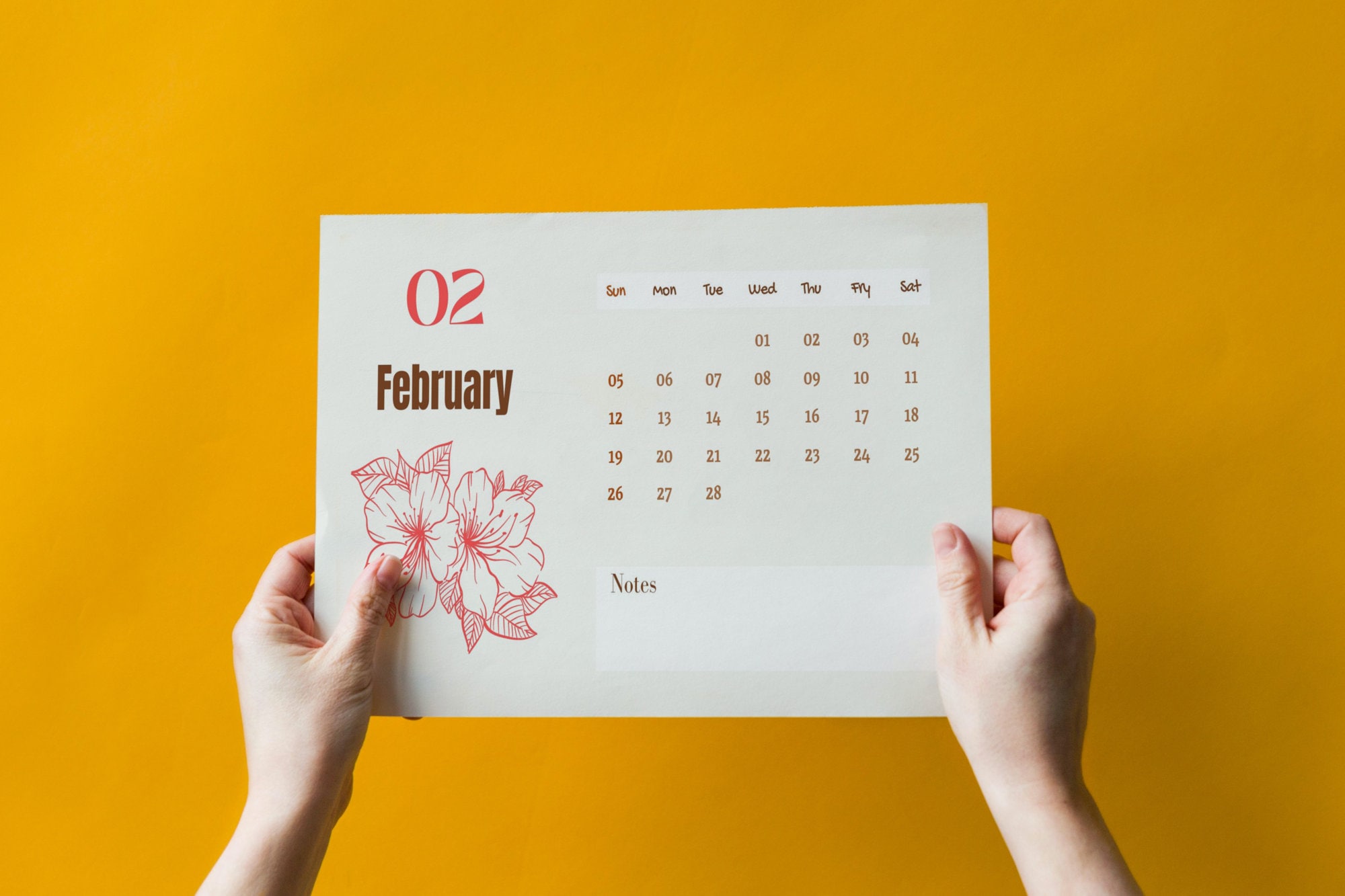 Yellow Bhutan Desktop Calendar 2025 clio terese