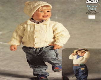 ALMOST FREE Vintage Children Jacket Knitting Pattern Knitted Cardigan  Hat Patterns Pdf Instant Download Easy Instructions Knitting for Kids