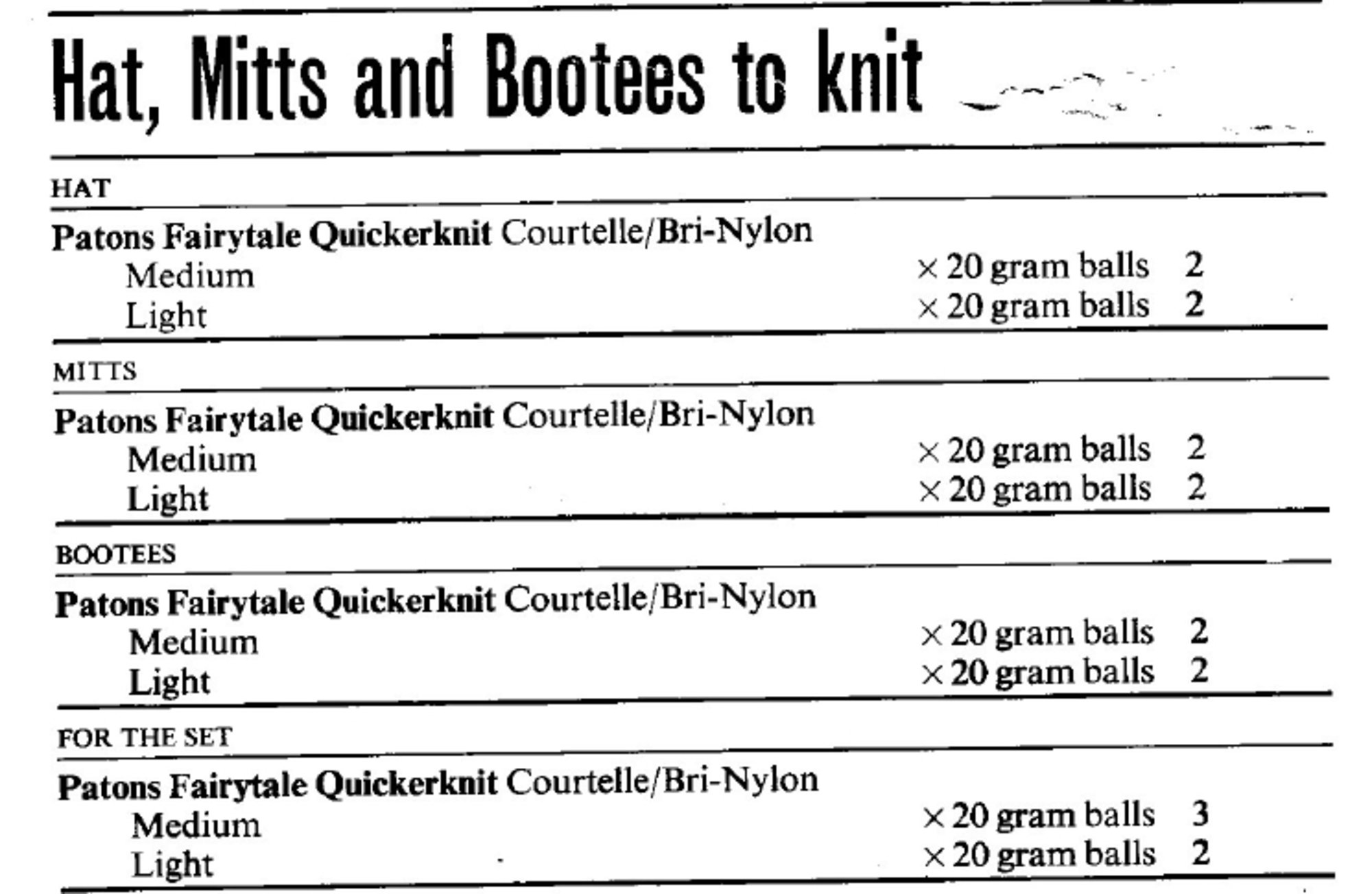 Vintage Baby Accessories Set Knit Crochet Patterns Pdf Instant Etsy