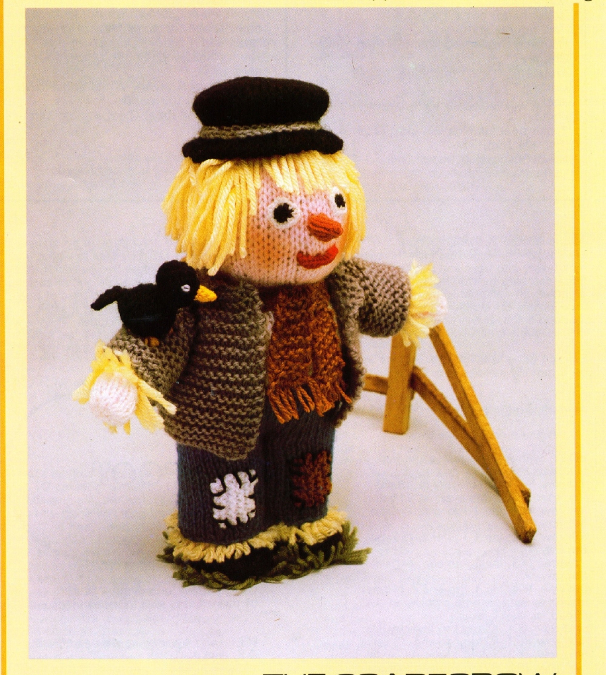 Vintage SCARECROW Toy Knitting Pattern Pdf Instant Download Easy to Follow 30 Cm 12 Ins Siz - Etsy Sweden