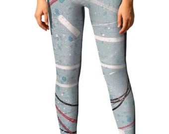 MY art (one world)on breathable, antimicrobial polyester spandex leggings