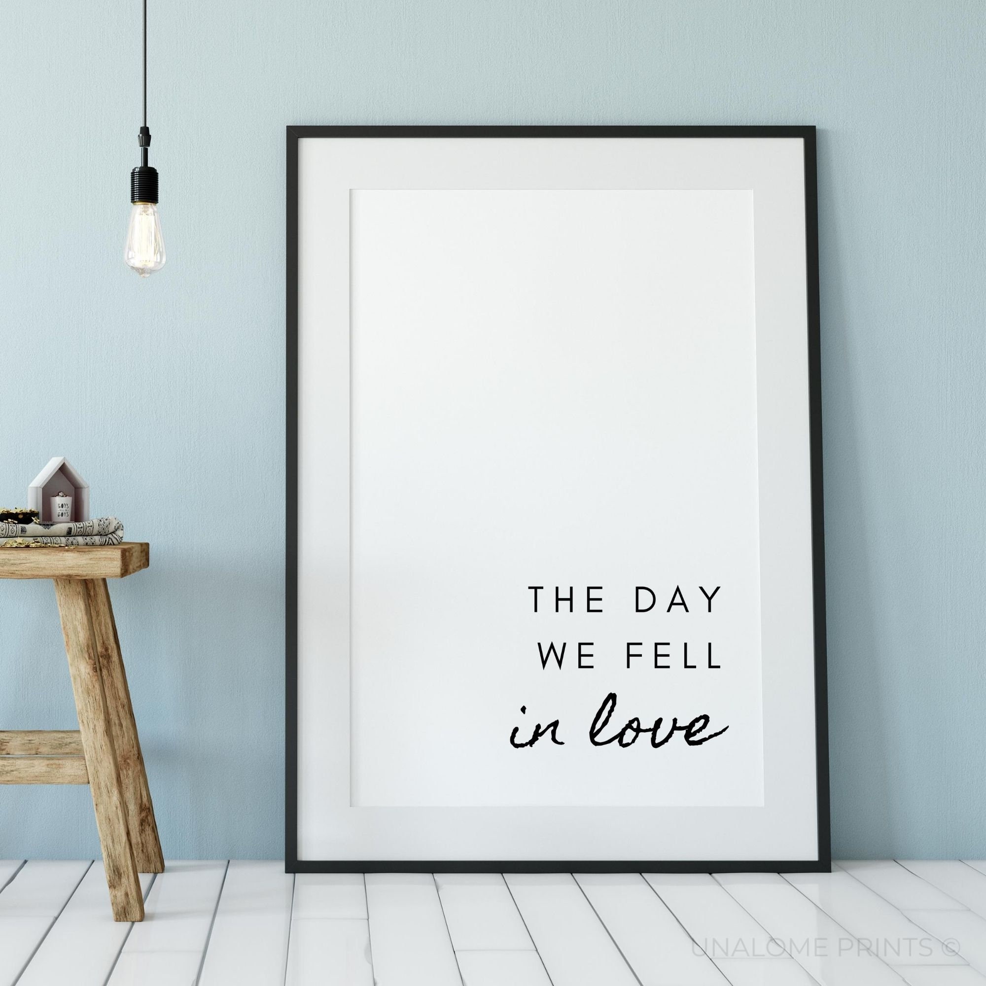 Bedroom Modern Wall Art Decor Bedroom DIY Decor On A Budget | Etsy