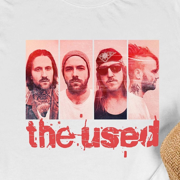 Rock Band Legend, The used rock band vintage shirt, The used, Rock style, Rock tour, Gift for her, gift for him, Tshirt, unisex, woman shirt