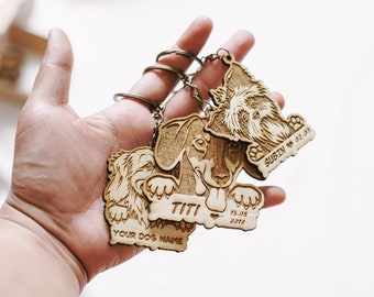 key chain dog love