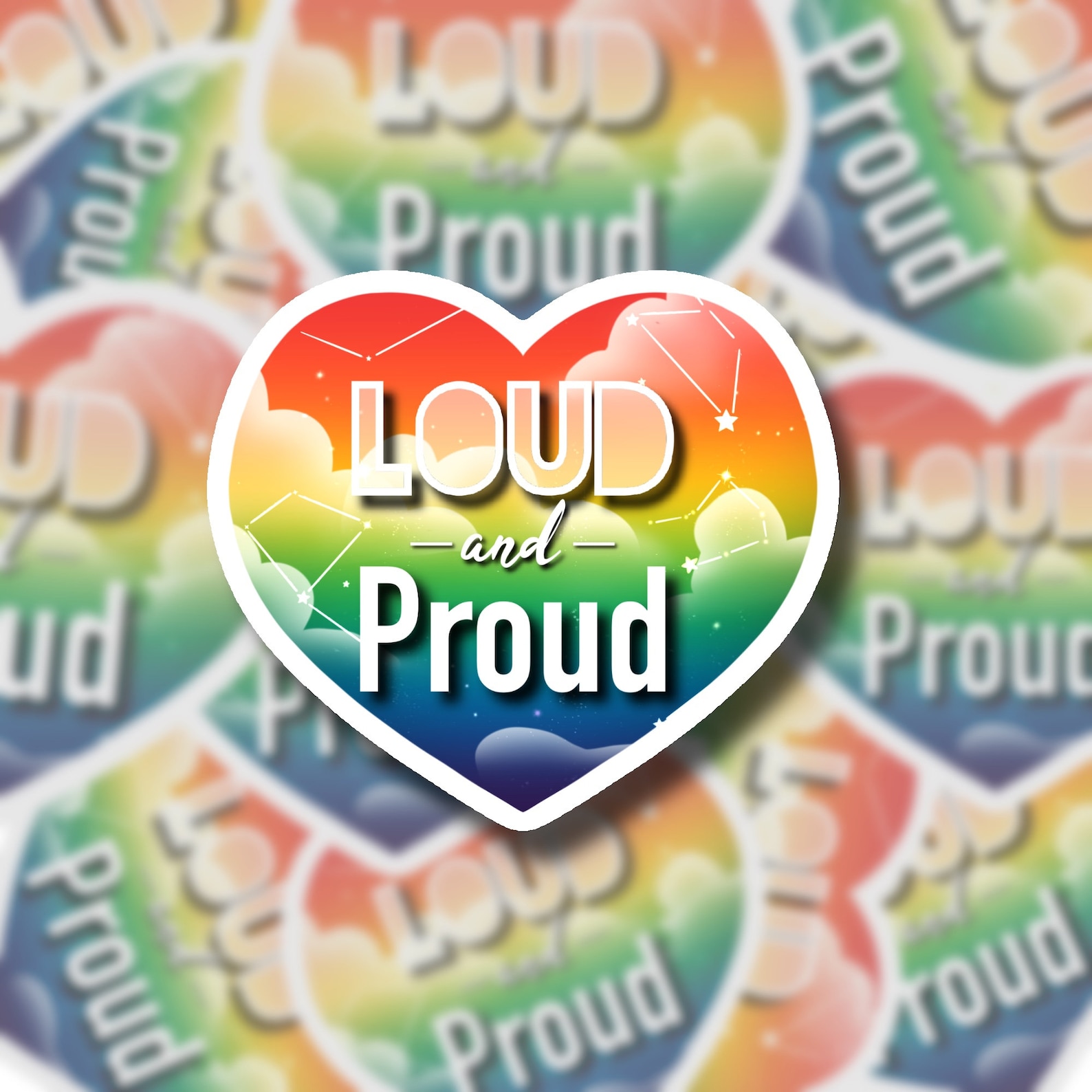 Loud and Proud Vinyl Sticker Etsy