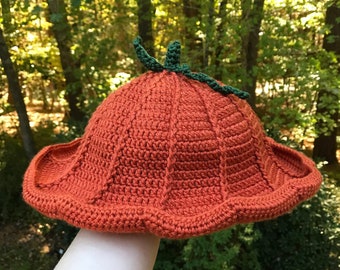 Pumpkin Bucket Hat Crochet *PATTERN*