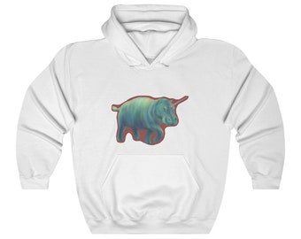 Rainbow HippoCorn Unicorn Unisex Heavy Blend Hooded Sweatshirt