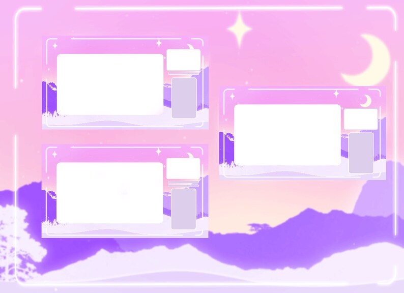 Twitch Stream Cute pastel Overlay Package | Etsy